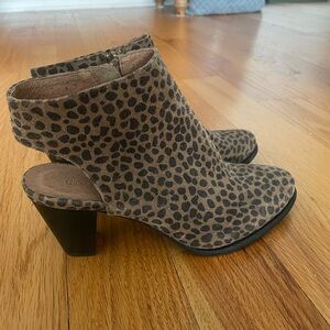 Leopard Print Ankle Boots